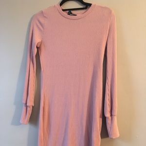 Pretty in Pink Sweater Dress